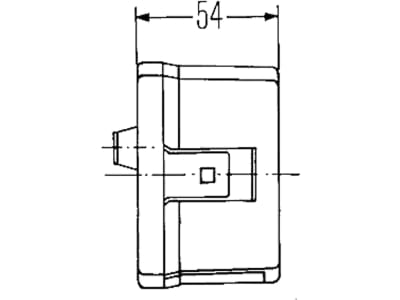 Hella® Blink- und Positionsleuchte eckig, links/rechts, 95 x 85 x 54 mm, Befestigung Anbau; 2 St. Schraube M 5