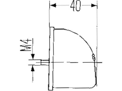 Hella® Kennzeichenleuchte hinten links/rechts, R10W, schwarz, oval, 105 x  55 x 40 mm, Sockel BA15s, 2KA 001 386-231 günstig online kaufen