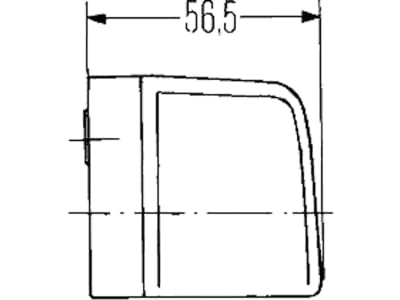 Hella® Kennzeichenleuchte hinten links/rechts, R10W, schwarz, oval, 102 x 55 x 56,5 mm, Sockel BA15s, 2KA 998 523-001