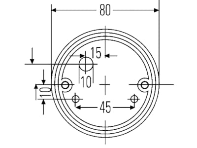 Hella® Positionsleuchte rund, vorn links/rechts, Ø außen 80 mm, 2PF 001 259-631