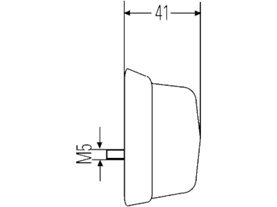 Hella® Positionsleuchte rund, vorn links/rechts, Ø außen 80 mm, 2PF 001 259-631 Hella® Positionsleuchte rund, vorn links/rechts, Ø außen 80 mm, 2PF 001 259-631