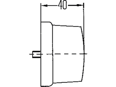 Hella® Positionsleuchte eckig, vorn links/rechts, 62 x 62 x 40 mm, Gehäuse schwarz, 2PF 003 057-041