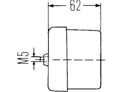 Hella® Schlussleuchte eckig, rechts, 170 x 75 x 62 mm, P21W / R10W, Schlusslicht; Bremslicht; Blinklicht, 2SD 002 582-021