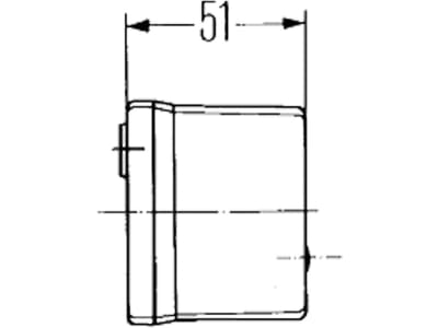 Hella® Schlussleuchte eckig, links, 158 x 64 x 51 mm, P21W; R10W, Schlusslicht; Bremslicht; Blinklicht, 2SD 003 184-031