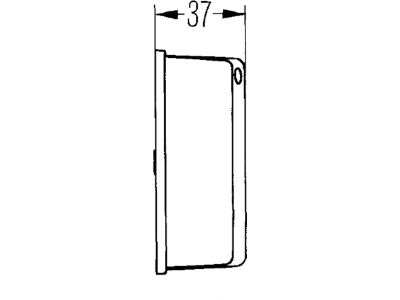 Hella® Positionsleuchte eckig, oben/seitlich links/rechts, 42 x 92 x 37 mm, mit Umrisslicht, 2XS 005 020-001