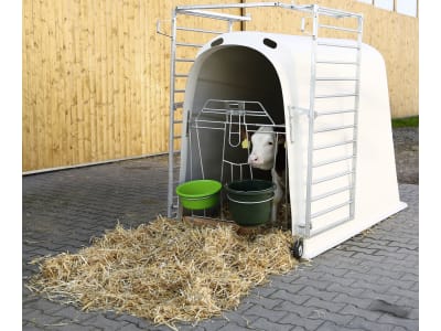 KERBL Kälberiglu "CalfHouse Premium Plus" für 1 Kalb, mit schwerer Umzäunung, 14585