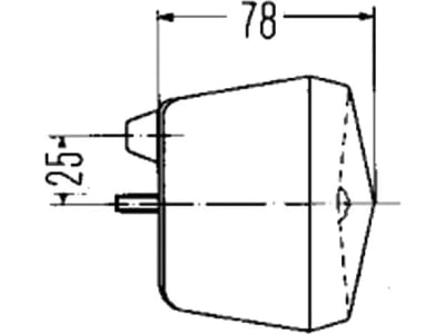 Hella® Schlussleuchte eckig, rechts, 330 x 95 x 78 mm, P21W; R5W, Schlusslicht; Bremslicht; Blinklicht, 2SD 001 688-141