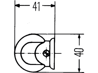 Hella® Blinkleuchte oval, vorn/hinten links/rechts, 83 x 40 x 41 mm, ohne chrombrillanten Rand, Befestigung Anbau; senkrecht; 2 St. Schraube M 4, 2BA 001 227-211