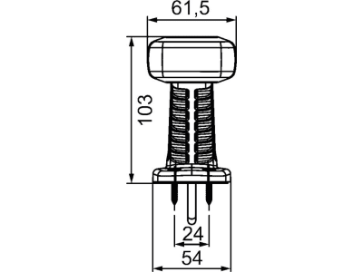 Hella® LED-Positionsleuchte abgewinkelt, seitlich links, 190,2 x 103 x 61,5 mm, 10 – 30 V DC, E9 6753, 2XS 357 006-011