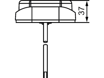 Hella® LED-Schlussleuchte eckig, Schluss-, Brems-, Blink- und Rückfahrlicht mit Rückstrahler, 12 – 24 V DC, 2VP 357 018-001