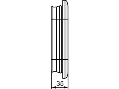 Hella® LED-Blinkleuchte eckig, hinten links/rechts, 164 x 117 x 35 mm, 12 – 24 V DC, 13 LEDs, E9 11523, 2BA 357 025-011