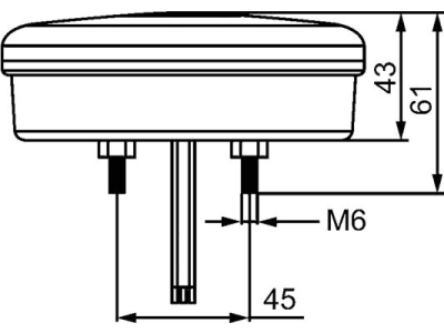 Hella® LED-Schlussleuchte rund, E9 6651, 24 LEDs, Schluss- und Bremslicht, 10 – 30 V DC, 2SB 357 027-011