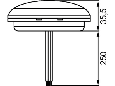 Hella® LED-Schlussleuchte rund, E9 6650, Schluss-, Brems- und Blinklicht, 10 – 30 V DC, 2SD 357 028-001