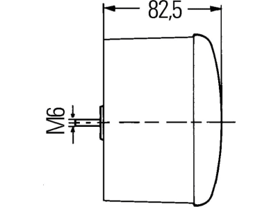 Hella® Blinkleuchte rund, hinten links/rechts, Ø 122,5 mm, Befestigung Anbau; Einbau; 2 St. Schraube M 6, 2BA 964 169-501