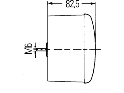 Hella® Schlussleuchte rund, links/rechts, Ø 122,5 mm, P21W / 5W, Schlusslicht; Bremslicht, 2SB 964 169-531