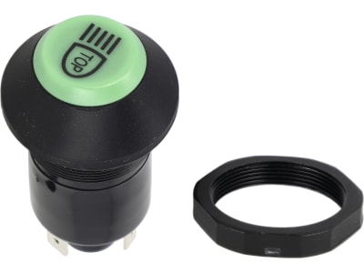 Fendt Druckknopfschalter "Arbeitsscheinwerfer oben", grün, für Traktor Farmer, Favorit, Vario, Xylon, G312900160012