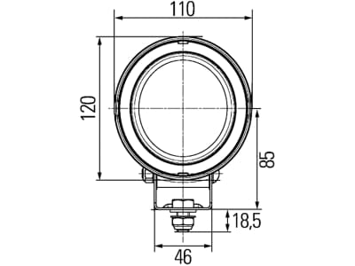 Hella® LED-Arbeitsscheinwerfer Mega Beam LED rund, 110 mm, 4  Hochleistungs-LEDs günstig online kaufen