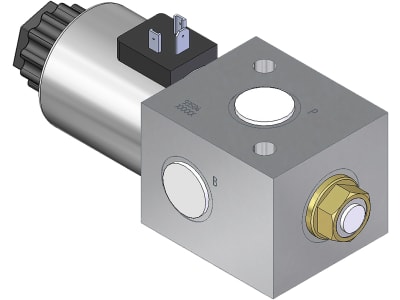 3/2-Wegeventil "TB" mit Leckölanschluss, 24 V, G 3/4" IG, 100 l/min