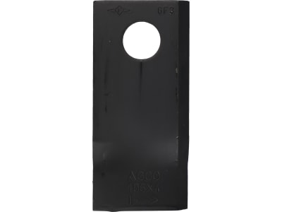 Fendt Kreiselmäherklinge 106 x 48 x 4 mm, links, gedreht für Mähwerk Fendt, Fella, Massey Ferguson, FEL122329