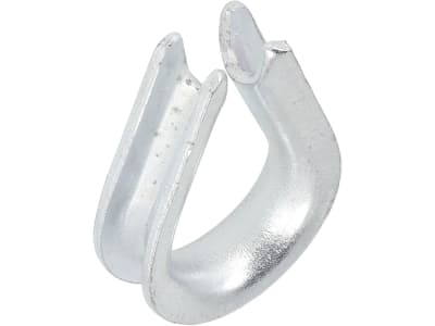 Hevi Kausche 5 mm, Metall verzinkt, DIN 6899-B für Stahlseil, 2 St.