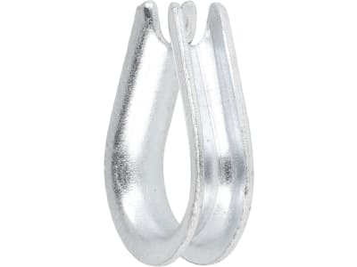 Hevi Kausche 5 mm, Metall verzinkt, DIN 6899-B für Stahlseil, 2 St.