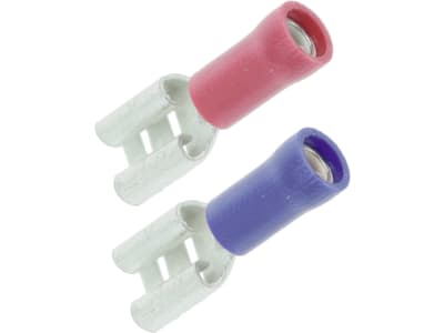 Hevi Flachsteckhülsen-Sortiment 0,25 – 1,0 mm²; 1,0 – 2,5 mm², 10 St., teilisoliert