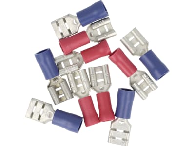 Hevi Flachsteckhülsen-Sortiment 0,25 – 1,0 mm²; 1,0 – 2,5 mm², 10 St., teilisoliert