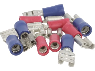 Hevi Flachsteckhülsen-Sortiment 0,25 – 1,0 mm²; 1,0 – 2,5 mm², 10 St., teilisoliert