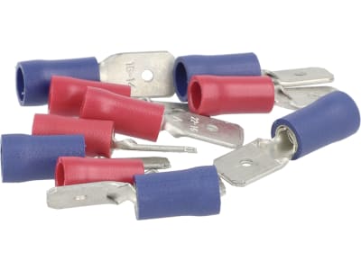 Hevi Flachstecker-Sortiment 0,25 – 1,0 mm²; 1,0 – 2,5 mm², 10 St., teilisoliert