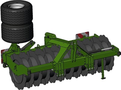 Düvelsdorf Silowalze 3,00 m mit Seitenverschub 