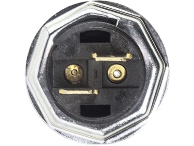 Herth + Buss Druckknopfschalter schwarz, 2 x Flachsteckanschluss 6,3 mm, 12 V 25 A; 24 V 2,5 A, 70 468 083