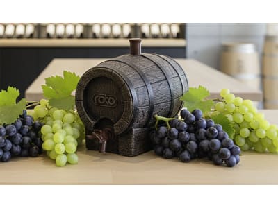 roto® Getränkefass "Barik" Holzoptik, Polyethylen