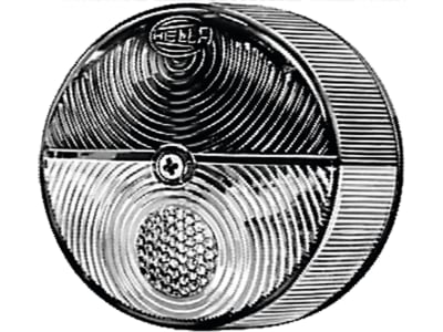 Hella® Schlussleuchte rund, links/rechts, Ø 82 mm, P21W; C5W, Schlusslicht; Blinklicht, 2SW 003 185-041 Hella® Schlussleuchte rund, links/rechts, Ø 82 mm, P21W; C5W, Schlusslicht; Blinklicht, 2SW 003 185-041