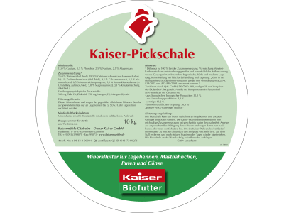 Kaiser Bio-Pickschale Hühnerfutter Schale 10 kg Schale Kaiser Bio-Pickschale Hühnerfutter Schale 10 kg Schale