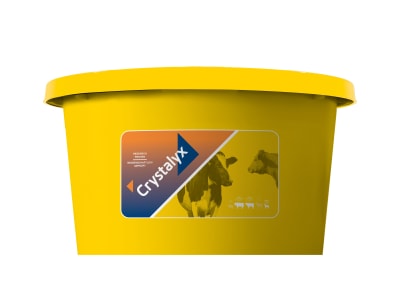 Crystalyx® Energy Booster energiereiche Leckmasse für Milchkühe, Aufzuchtrinder, Mastrinder, Mutterkühe und Ziegen zur Steigerung der Grundfutteraufnahme bei hohen Leistungsansprüchen  80 kg Kübel
