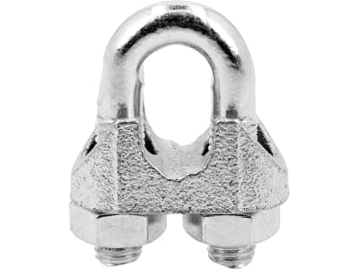 Hevi Seilklemme Metall verzinkt, DIN 741 für Stahlseil, 2 St.
