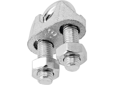 Hevi Seilklemme Metall verzinkt, DIN 741 für Stahlseil, 2 St.