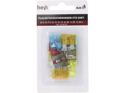 Hevi Sicherungssatz  Flachstecksicherungen 10 St.