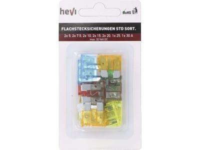 Hevi Sicherungssatz  Flachstecksicherungen 10 St.
