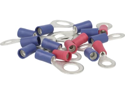 Hevi Ringkabelschuh-Sortiment 0,25 – 1,0 mm²; 1,0 – 2,5 mm², 15 St., teilisoliert