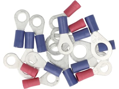 Hevi Ringkabelschuh-Sortiment 0,25 – 1,0 mm²; 1,0 – 2,5 mm², 15 St., teilisoliert