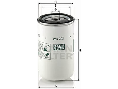 MANN Kraftstofffilter "WK 723" MANN Kraftstofffilter "WK 723"