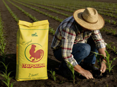 Italpollina Organischer Dünger NPK + Mg organisch-tierischer NPK Naturdünger 25 kg Sack  Pellet