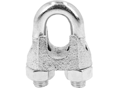 Hevi Seilklemme 16 mm/5/8", Metall verzinkt, DIN 741 für Stahlseil, 2 St.