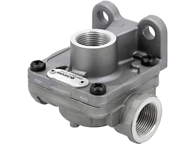 Wabco Schnellentlüftungsventil, Pneumatisch, mit ByPass, auch 2-Wegeventil, Betriebsdruck max. 12 bar, 973 500 000 0