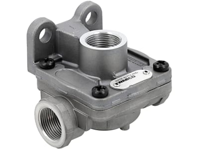 Wabco Schnellentlüftungsventil, Pneumatisch, mit ByPass, auch 2-Wegeventil, Betriebsdruck max. 12 bar, 973 500 000 0