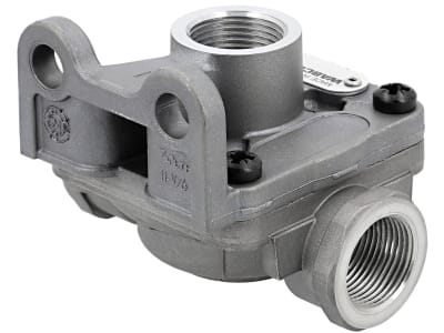 Wabco Schnellentlüftungsventil, Pneumatisch, mit ByPass, auch 2-Wegeventil, Betriebsdruck max. 12 bar, 973 500 000 0