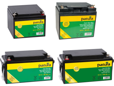 Patura Weidezaunbatterie "Super-Vlies" 12 V AGM, für Weidezaungeräte
