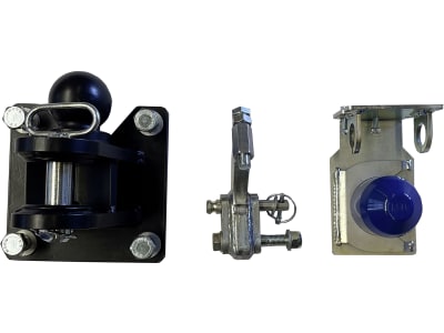 Düvelsdorf Anbausatz Zugöse und Kugelkupplung "K80" für Euroadapter für Dreipunktanbau Kat. 2/Kat. 3, 3519295
