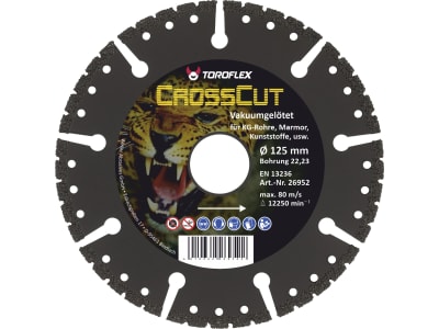 Toroflex Crosscut Diamant-Trennscheibe  125 x 22,23 mm